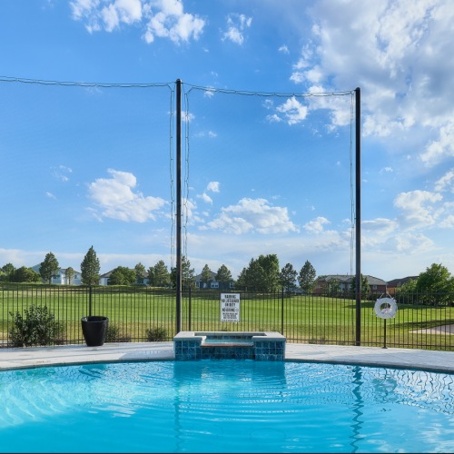 Shimmering resort-style pool